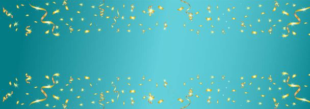 Confettis dorés isolés. Les confettis ont éclaté. Illustration vectorielle festive
 - Vecteur, image