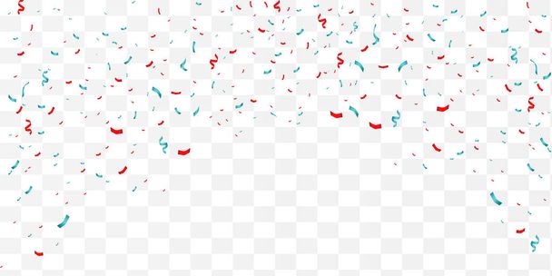 Vector confetti. Festive illustration. Party popper isolated on white background - Vector, Image