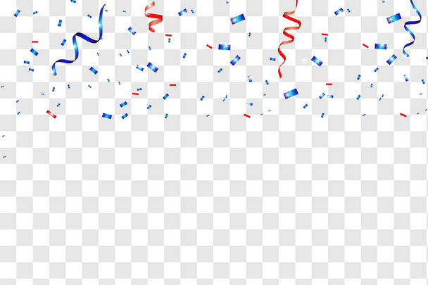 Vector confeti. Ilustración festiva. Parte popper aislado sobre fondo blanco
 - Vector, Imagen