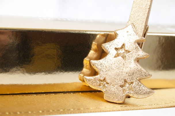 Christmas gold decoration - Photo, Image
