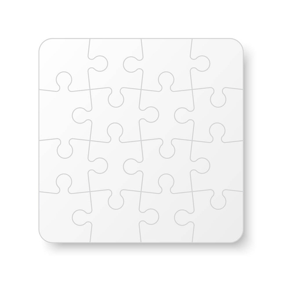 Set puzzle pieces. Texture mosaic background. Vector. - Vector, Image