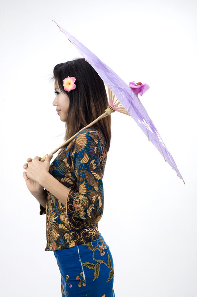 Asian girl with kebaya dress - Zdjęcie, obraz