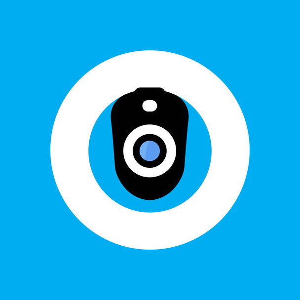 Web camera flat icon. Design template vector - ベクター画像