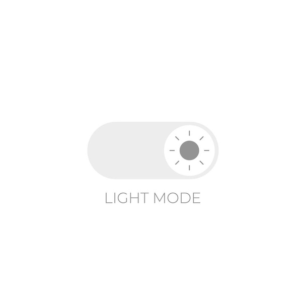 Light Mode Switch Vector Illustration. Day Mode Slider Design - Vector, Image