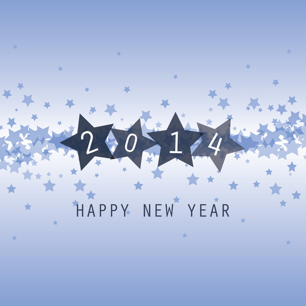 New Year Card - Happy New Year 2014 - Wektor, obraz