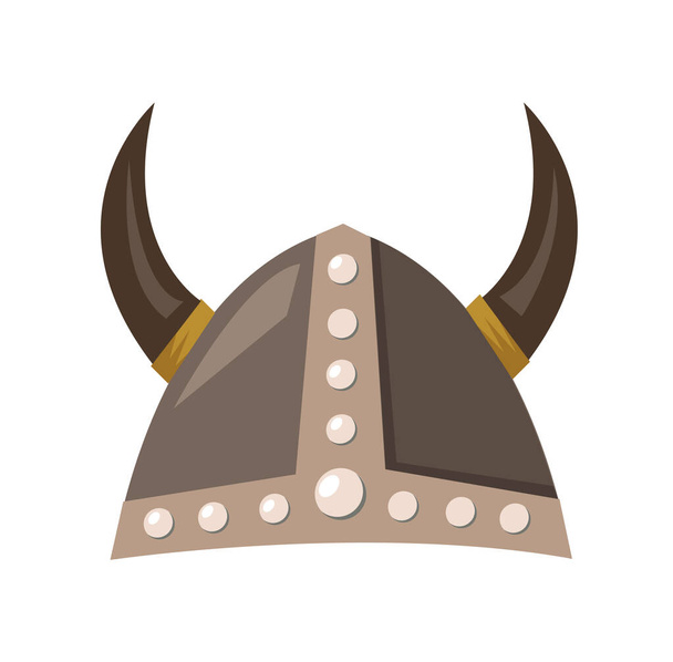 Helmet Viking Logo Template - Vetor, Imagem