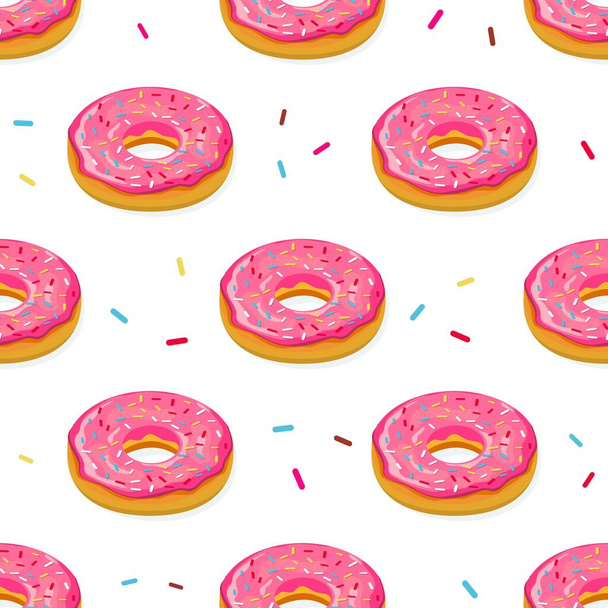 Donuts sem costura padrão
 - Vetor, Imagem