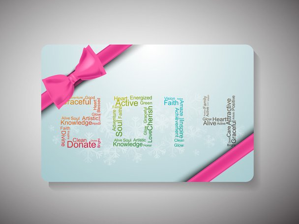 Happy New Year 2014 and Merry Christmas celebration gift card. - Vector, Image
