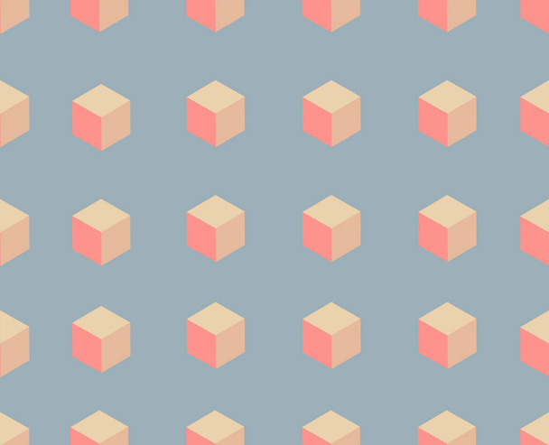 Square  shape abstract seamless pattern - Vektör, Görsel