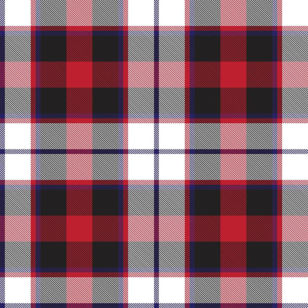 Red Plaid, checkered, tartan seamless pattern suitable for fashion textiles and graphics - Vector, Image