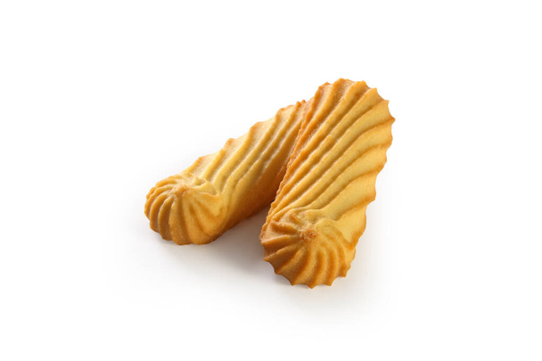 galletas de bizcocho rectangular sobre un fondo blanco
 - Foto, imagen