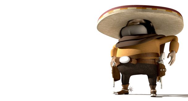 kreslený mexické v patovou - Fotografie, Obrázek