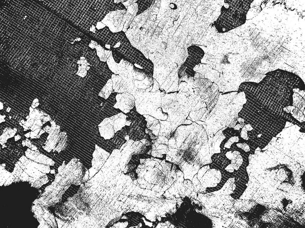Занепокоєна текстура тріщинного бетону, гіпсу, цементу. гранжевий фон. абстрактний напівтоновий векторна ілюстрація
 - Вектор, зображення