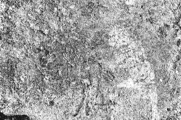 Zmatená překrytá textura z popraskaného betonu, kamene nebo asfaltu. grunge pozadí. abstraktní vektorová ilustrace půltónu - Vektor, obrázek