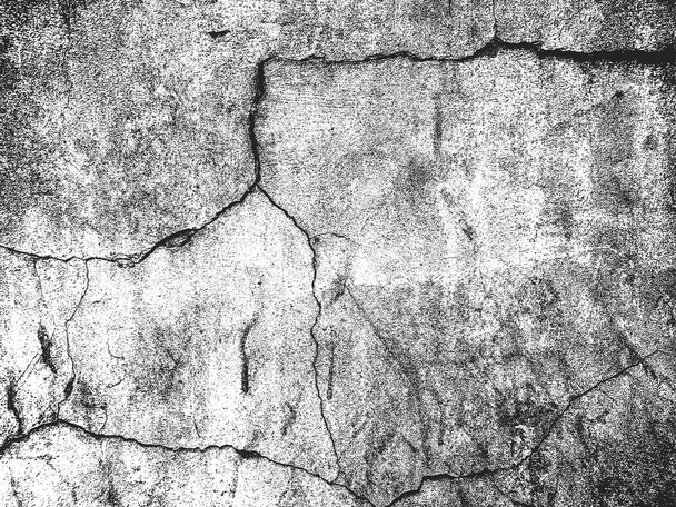 Занепокоєна текстура тріщинного бетону, гіпсу, цементу. гранжевий фон. абстрактний напівтоновий векторна ілюстрація
 - Вектор, зображення
