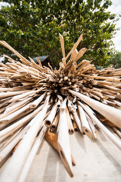 Bambus rury ostry koniec - Zdjęcie, obraz