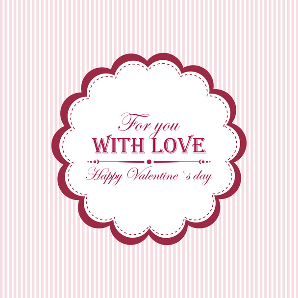 Etiqueta del día de San Valentín
 - Vector, imagen