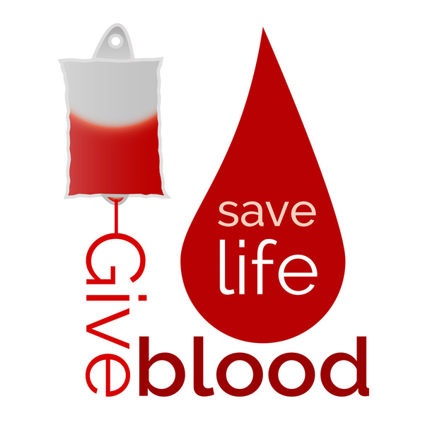 Donar sangre
 - Vector, Imagen