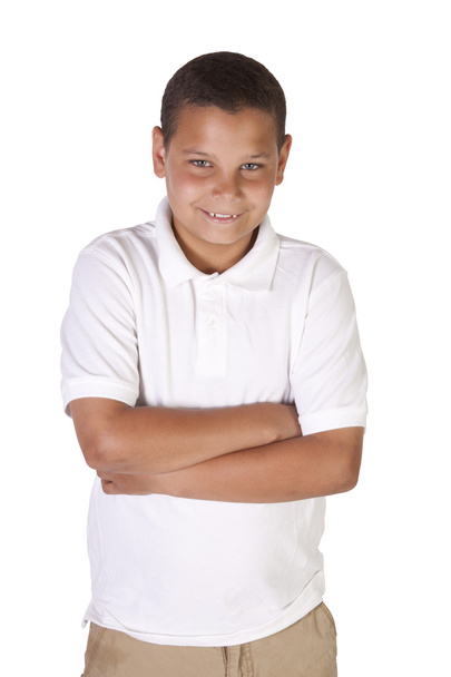 Hispanic Boy with his Arms Crossed - Φωτογραφία, εικόνα