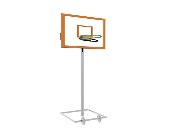 stand alto com cesta de basquete
 - Foto, Imagem