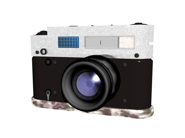 alte Kamera mit Objektiv - Foto, Bild