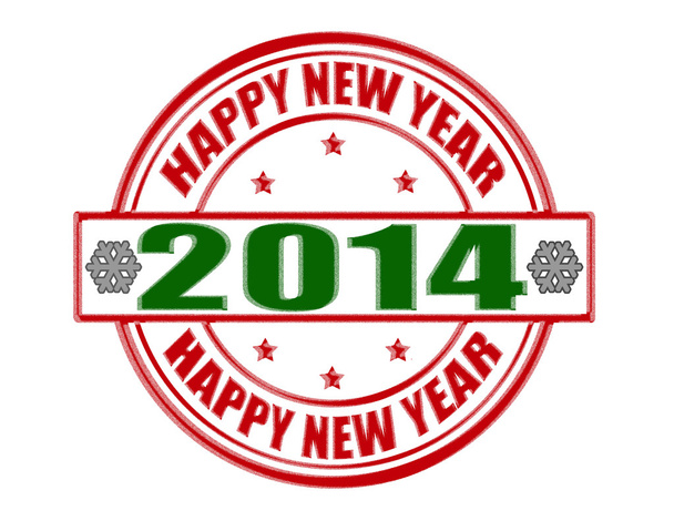 Happy new year 2014 - Vetor, Imagem