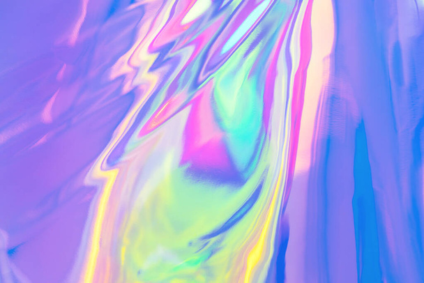 Textura desfocada nas cores violeta, rosa e hortelã. Fundo holográfico moderno abstrato no estilo dos anos 80. Onda sintética. Estilo Vaporwave. Retrowave, futurismo retrô, webpunk
 - Foto, Imagem