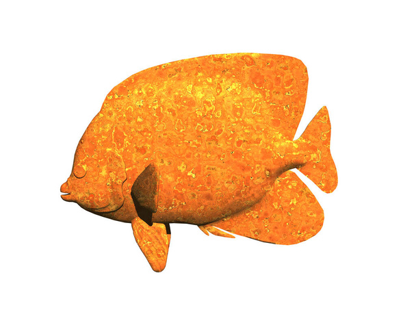 помаранчева риба в акваріумі
 - Фото, зображення