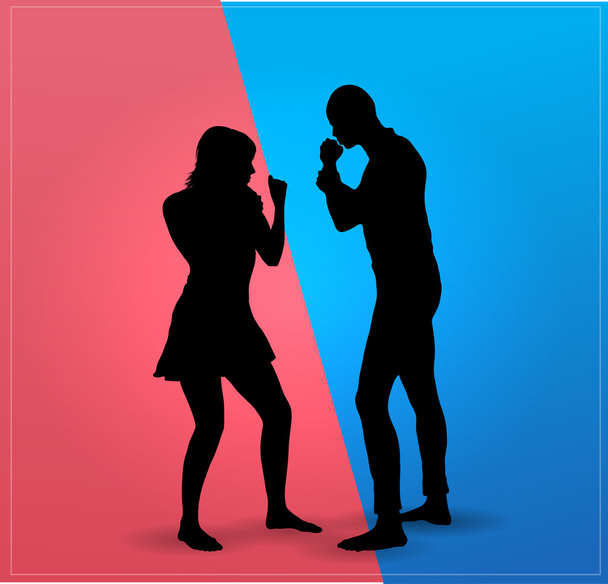 Couple argue fight - Vector, Image