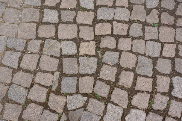 Pedras de pavimentação na rua da cidade velha. Imagem de fundo
 - Foto, Imagem