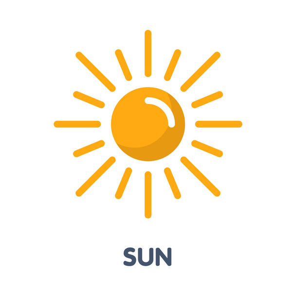 Design ploché ikony slunce  - Vektor, obrázek