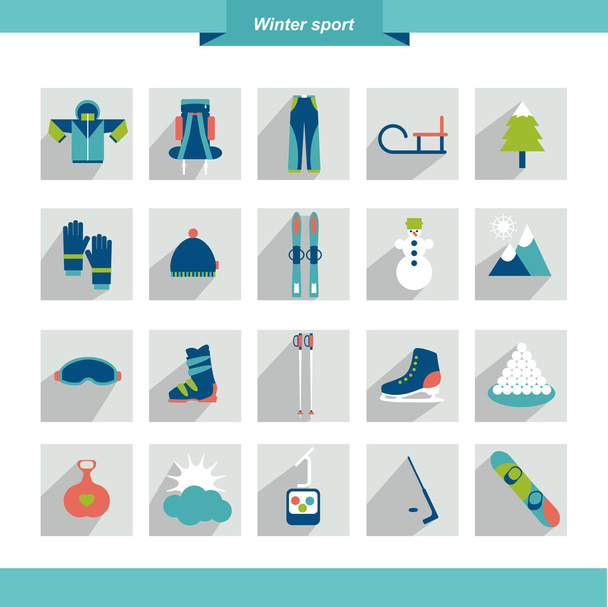 wintersport icoon. vectorillustratie. - Vector, afbeelding