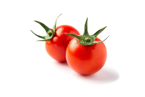 Tomato isolated on white background - fresh tomato healthy vegetable concept - Photo, image