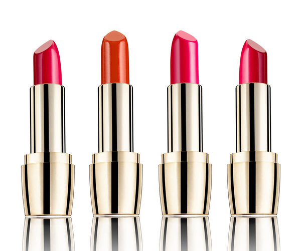 collection of  various lipsticks  on white background. each one is shot separately - Photo, Image