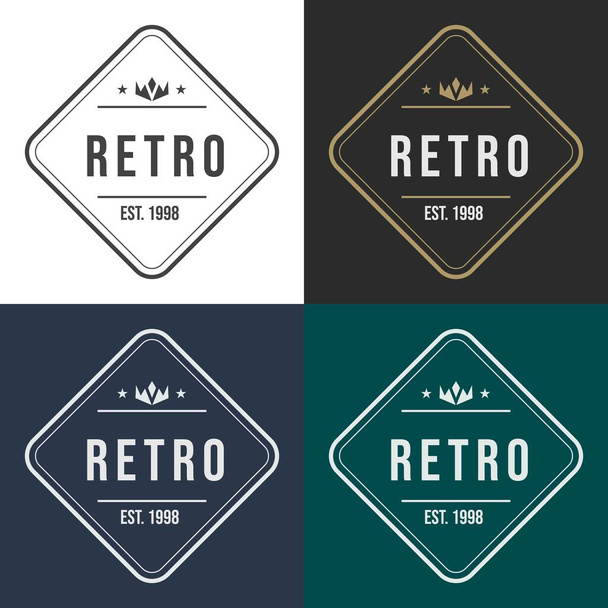 Set of Retro Vintage design. Vector design elements, labels, badges - Вектор, зображення