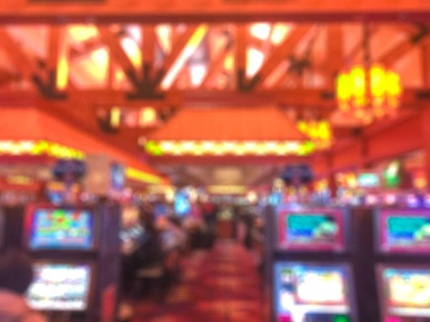 scene of bet machine in casino.  -blurred. - Photo, Image