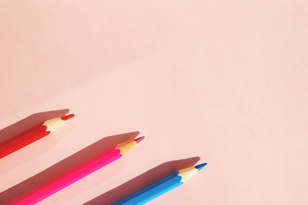 Background of colorful pencils. - Foto, Bild