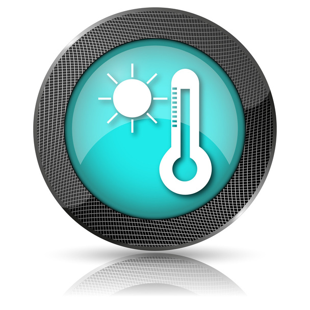 Sun and thermometer icon - Photo, Image