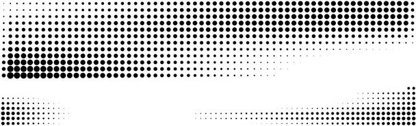 Много точек на белом фоне панорамы - Вектор,изображение