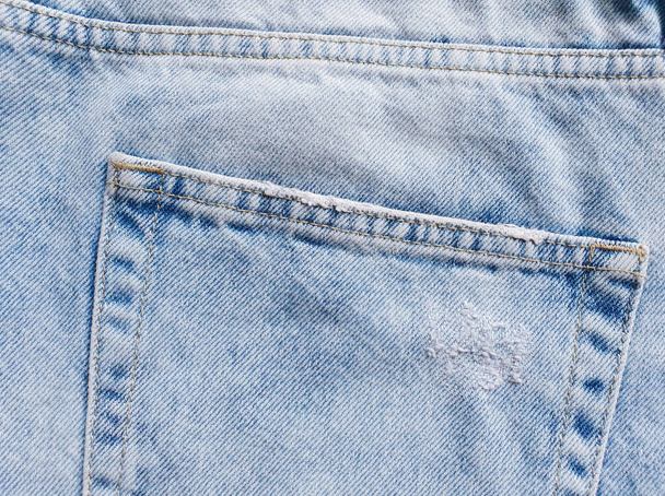 Kapsa na modrých džínách. Denim - Fotografie, Obrázek