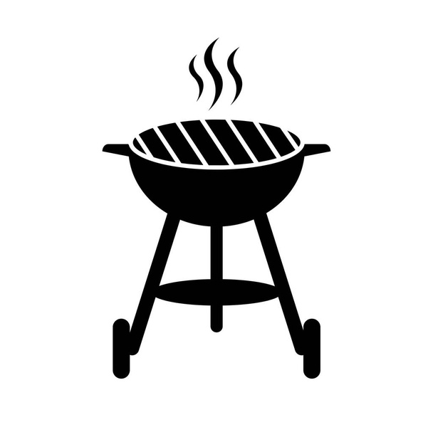 Barbecue grill sur fond blanc
 - Vecteur, image