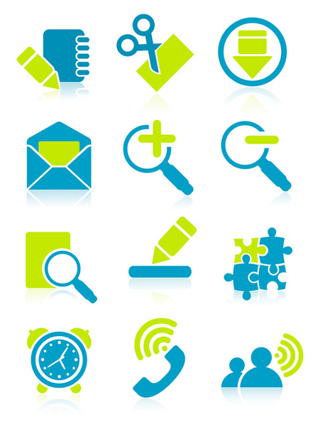 Office object icons - Vector, Image