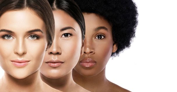 Multi-ethnic beauty. Different ethnicity women - Caucasian, African, Asian. - Valokuva, kuva