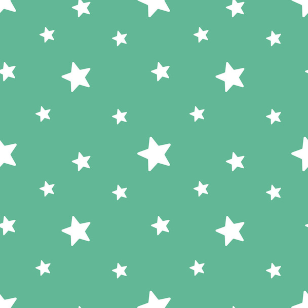 Vector seamless star pattern, star quote, saying, retro, wedding, vintage, greeting card, web template. - Vector, Image