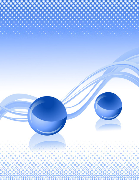 Blue_sphere_background - Vector, afbeelding
