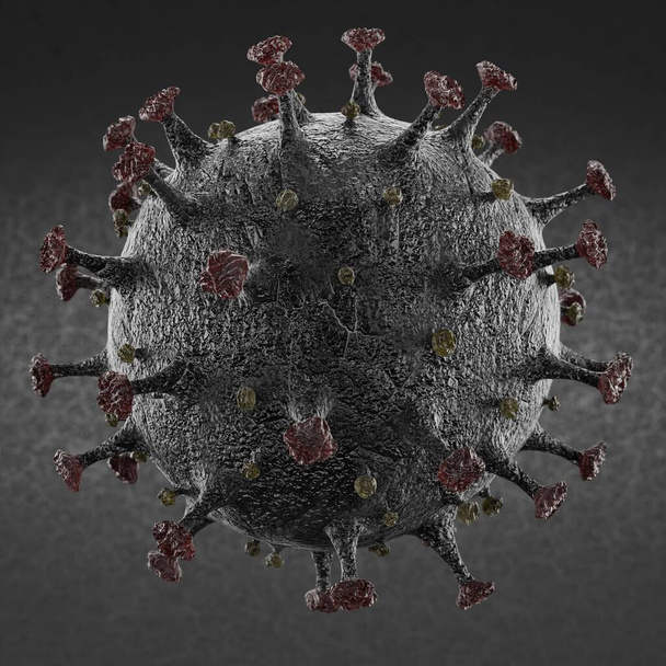 Реалістичний 3D-рендеринг Coronavirus Model - Фото, зображення