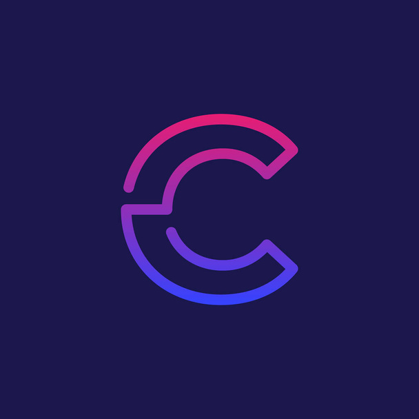 C logo . abstract letter C logo . creative and modern letter C logo design . vector illlustration eps 10 - Vector, Image