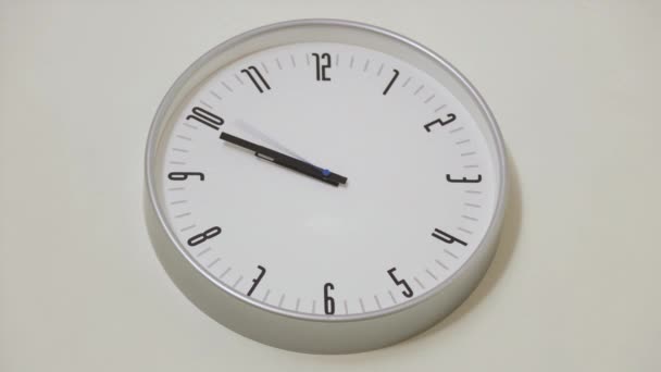 Time laps wall clock hands move quickly. Time is running out - Footage, Video