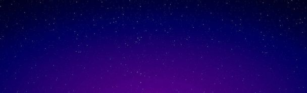 Schöner Hintergrund sternenklarer schwarzer und blauer Himmel mit fliegenden Kometen - Vektor, Bild