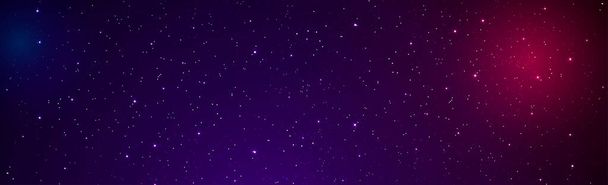 Krásné pozadí hvězdné černé a modré nebe s létající komety - Vektor, obrázek